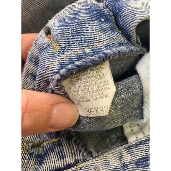 Lee Vintage Jeans.  Acid Wash.‎  Button Fly.  36x26.  90s - Picture 7 of 12